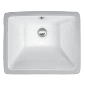 Vitreous China Undermount Single Bowl Vanity Sink, 17" x 13-3/4" x 5-1/2", Bisque