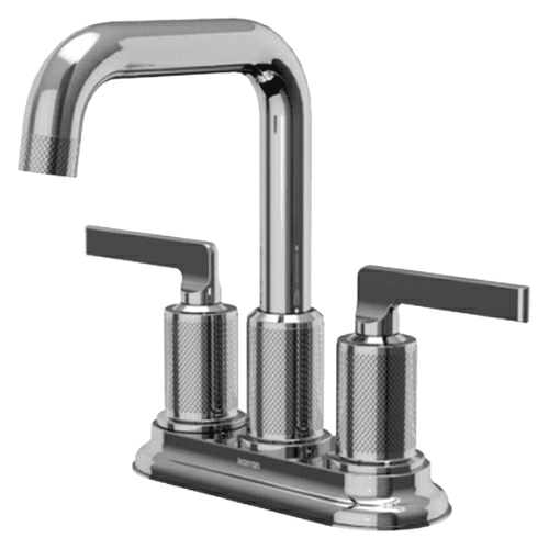 Gillingham Double-Handle Two Hole Centerset Basin Bathroom Faucet, Chrome