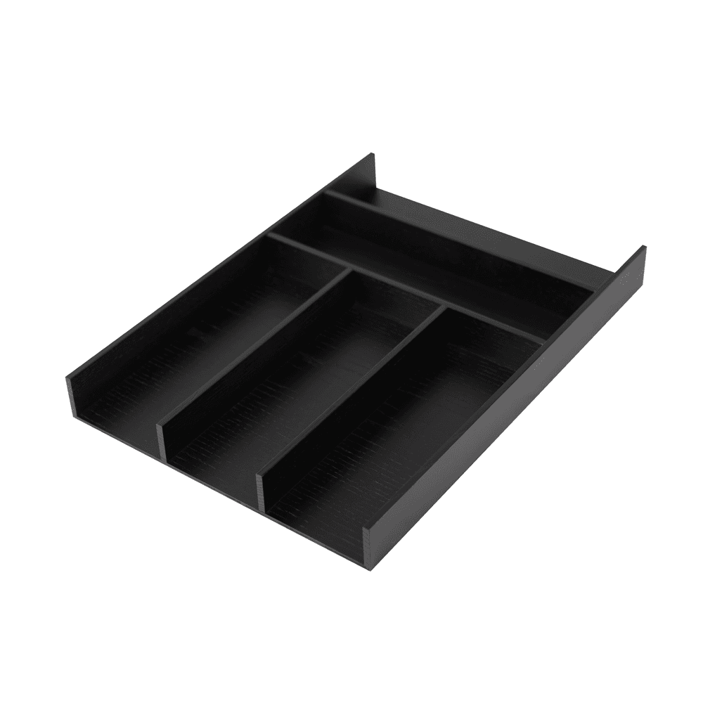 11-13/16" StraightLine Cutlery Insert, Black Ash