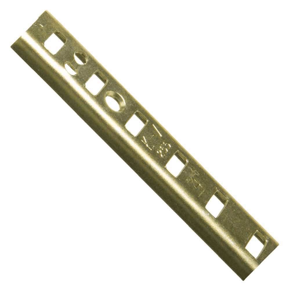 18" KV255 Heavy-Duty Steel Pilaster Standard, Brass Look Finish 100/Box
