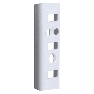12" KV255 Heavy-Duty Steel Pilaster Standard, White Finish 100/Box