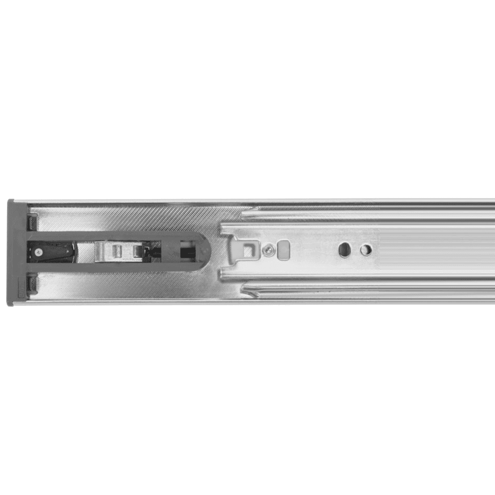 GS4260 Push-Open Drawer Slide with 100lb Capacity, Full Extension, Side-Mount, Zinc, 26