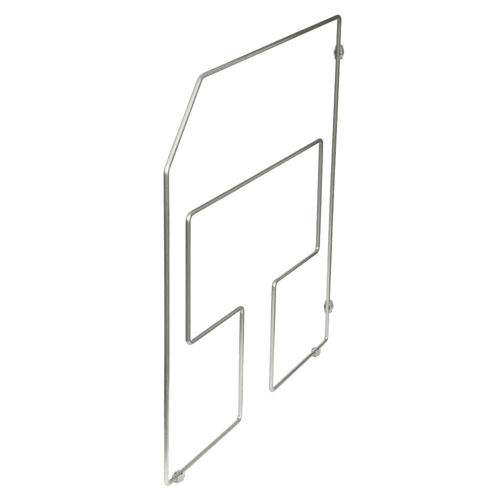 15/16" Tray Divider, 1 Divider, Frosted Nickel