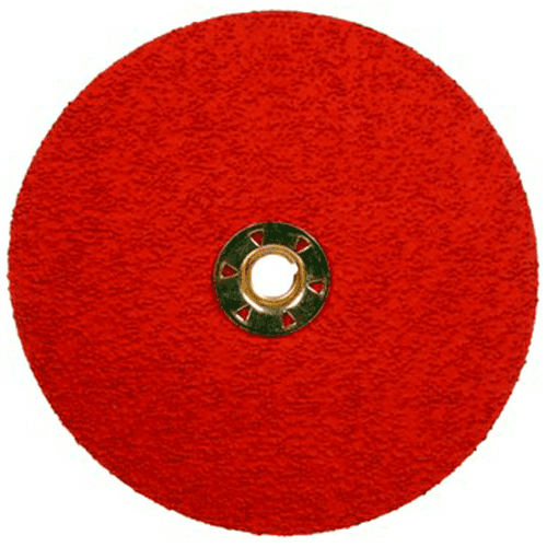 4-1/2" 120+ Grit No Holes 787C Sanding Disc, Ceramic on Fiber