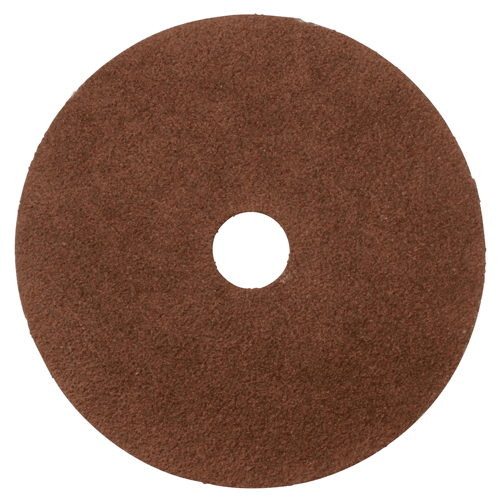 4" 80 Grit No Holes Abrasive Disc, Resin Fiber (5/Pack)
