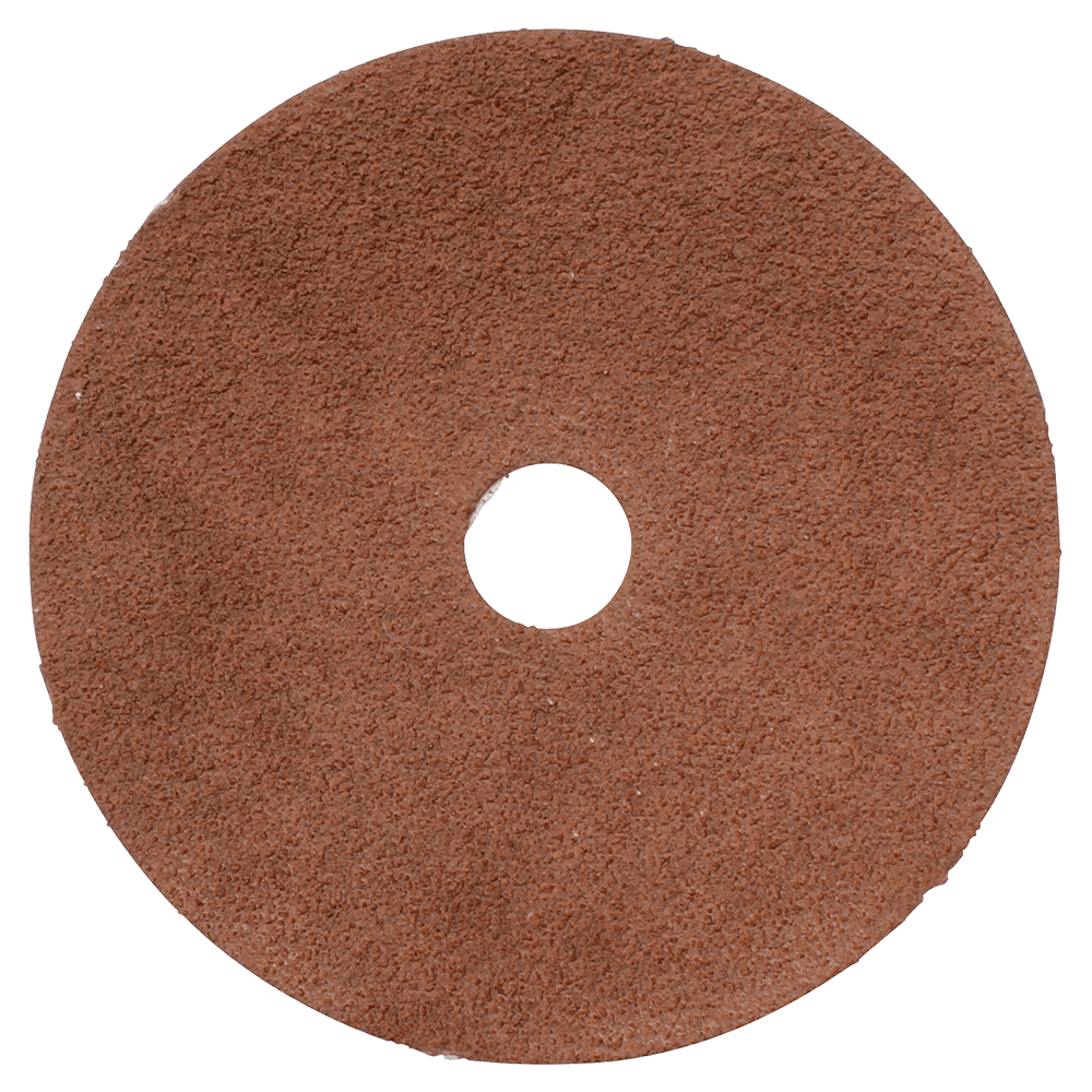4" 80 Grit No Holes Abrasive Disc, Resin Fiber (25/Pack)