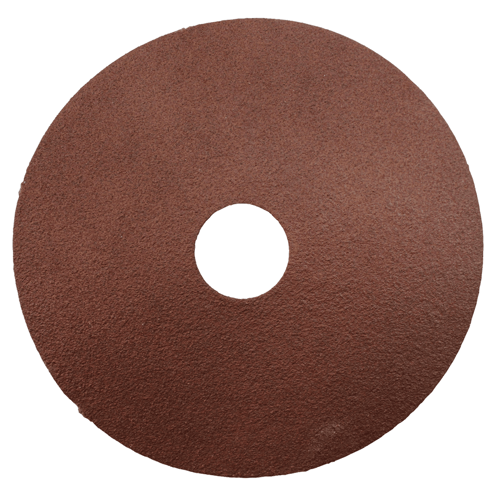 4-1/2" 120 Grit No Holes Abrasive Disc, Resin Fiber (25/Pack)