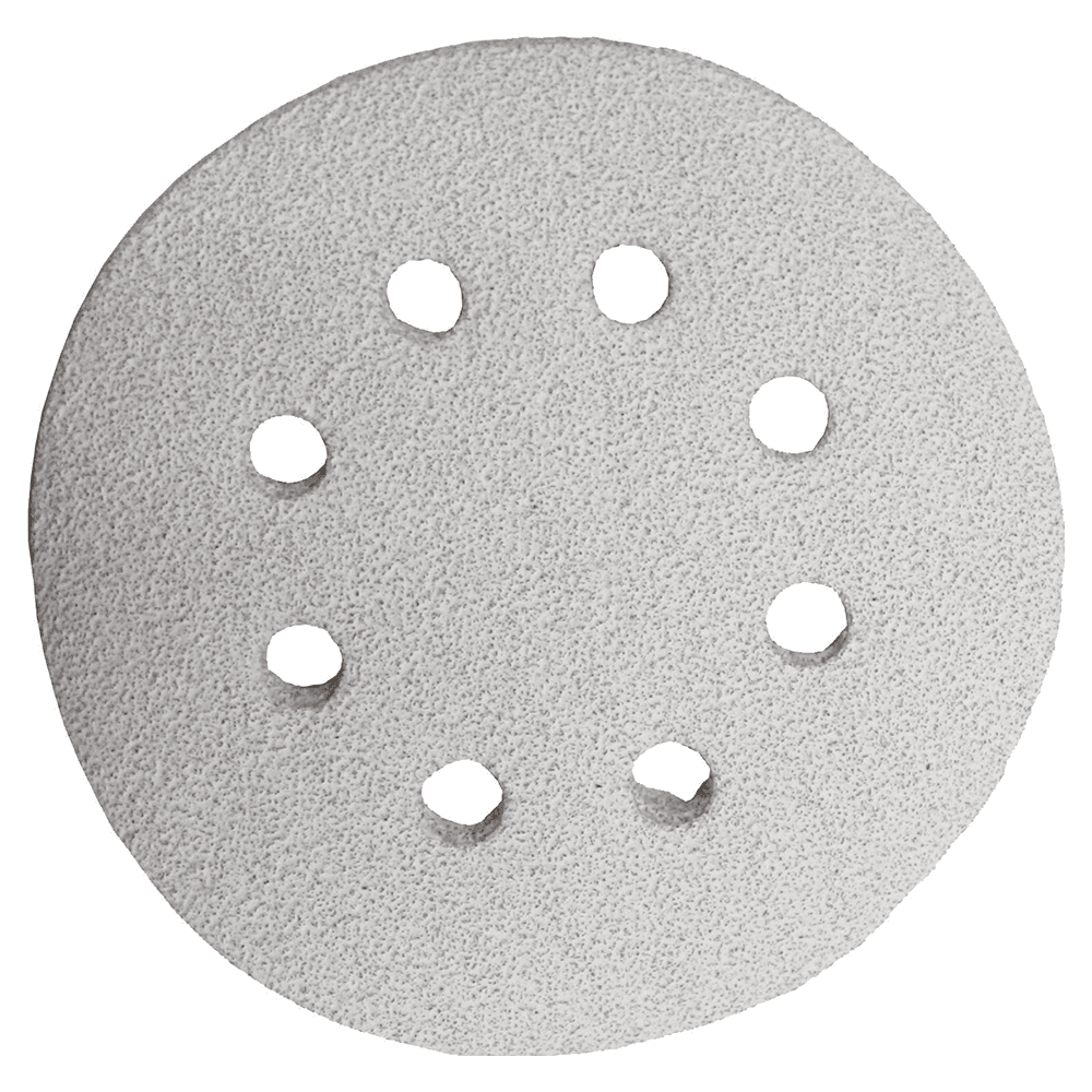 5" Hook/Loop 100 Grit Abrasive 8 Holes Sanding Disc, Aluminum Oxide on Paper (5/Pack)