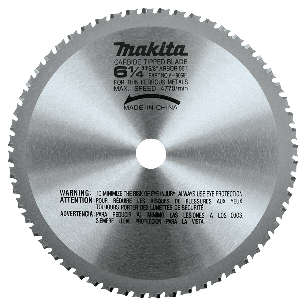 6-1/4" x 56 Teeth Cross-Cut Saw Blade