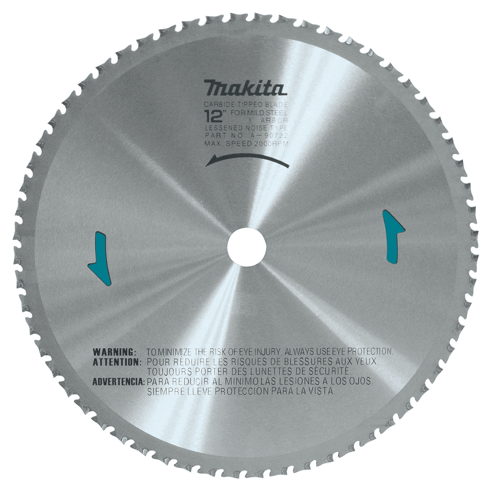 12" x 60 Teeth Ferrous Metal Cross-Cut Saw Blade