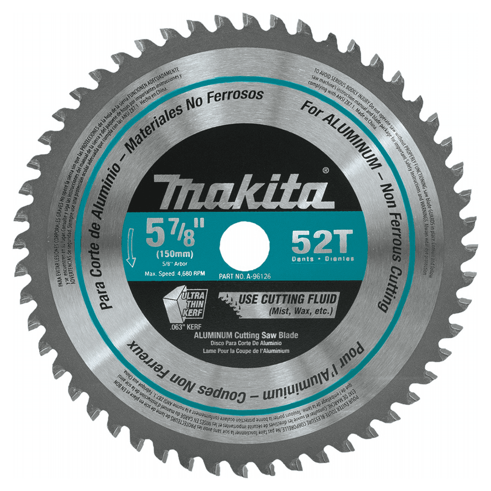 5-7/8" x 52 Teeth Cross-Cut Saw Blade