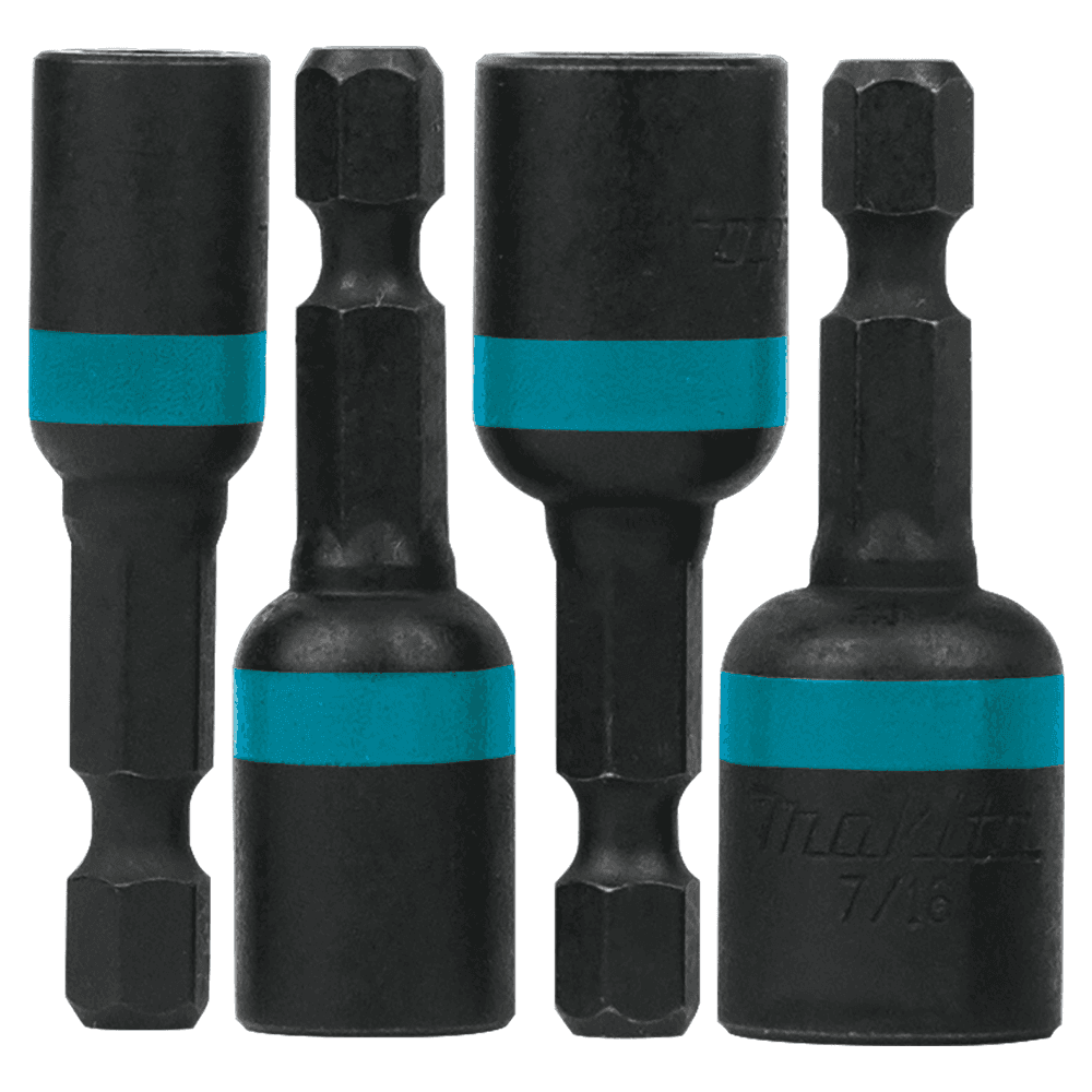 1-3/4" 4-Piece ImpactX Magnetic Nut Driver Set, 1/4" Shank
