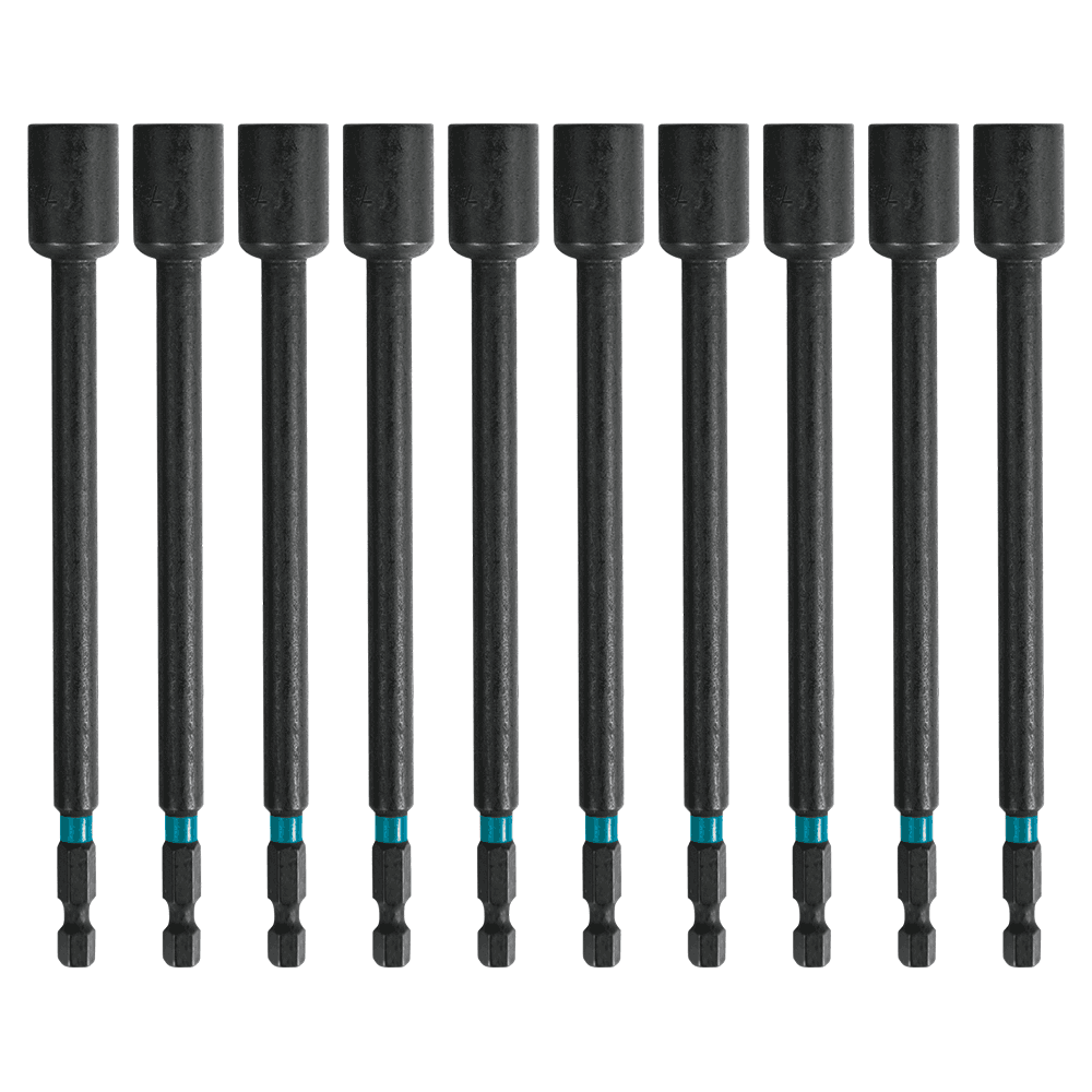 7/16" x 6" ImpactX Magnetic Nut Driver, 1/4" Shank (10/Pack)
