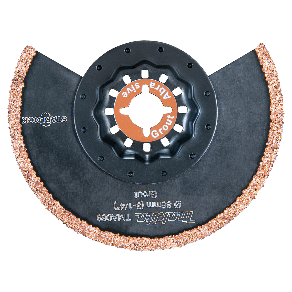 3-1/4" Starlock Oscillating Multi-Tool Rim 30 Grit Grout Removal Blade