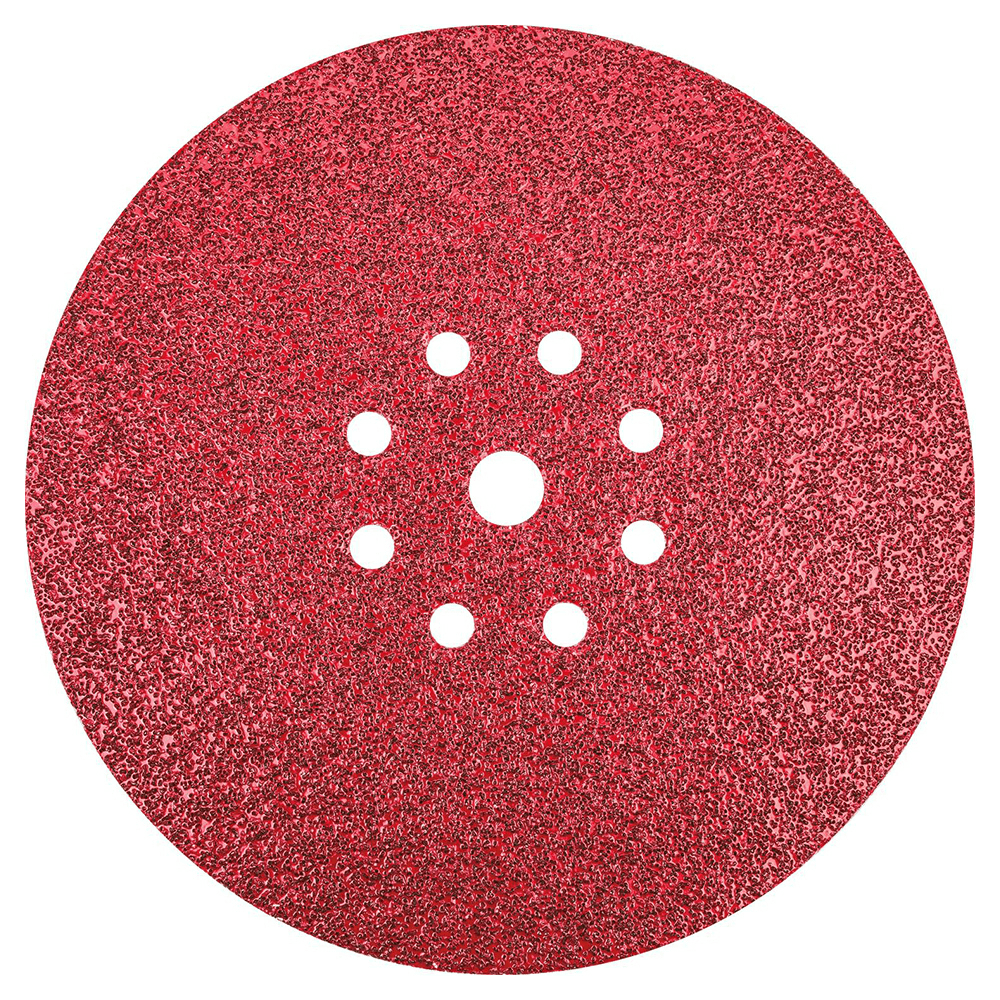 9" Hook/Loop 40 Grit 9 Holes Drywall Sanding Disc, Ceramic on Paper (25/Pack)