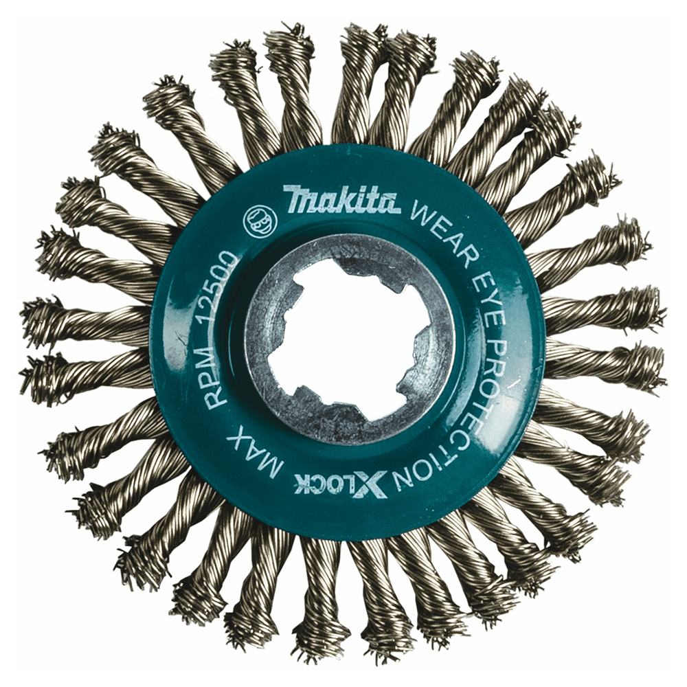4-1/2" X-Lock Stainless Steel Stringer Bead Twist Wire Wheel
