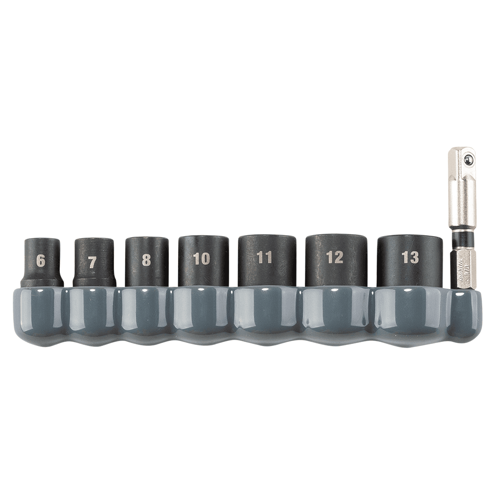 8-Piece 6-Point Metric Impact Socket Set with Standard Impact XPS Socket Adapter