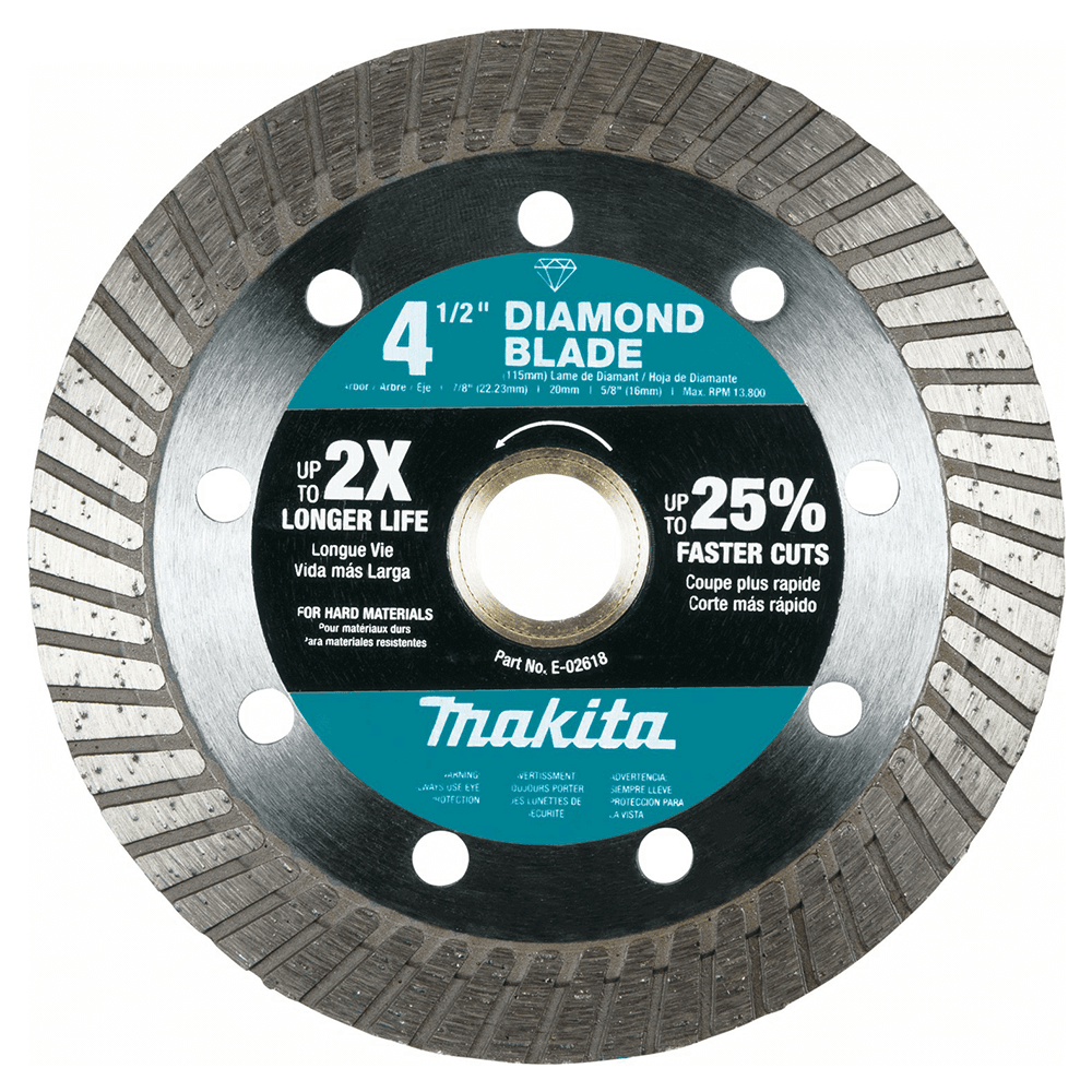 4‑1/2" Turbo Hard Material Diamond Blade