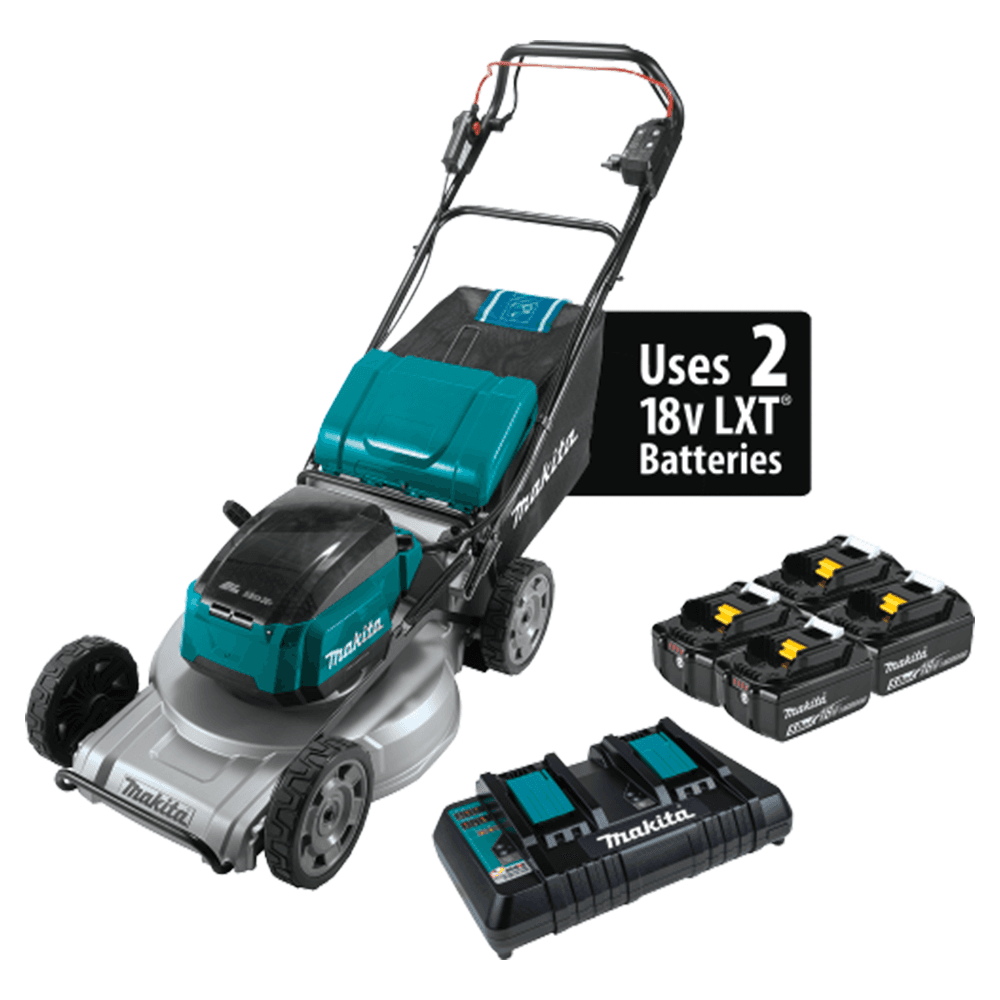 36V LXT Brushless 21" Self‑Propelled Commercial Lawn Mower Kit with 4 Batteries (5.0Ah)