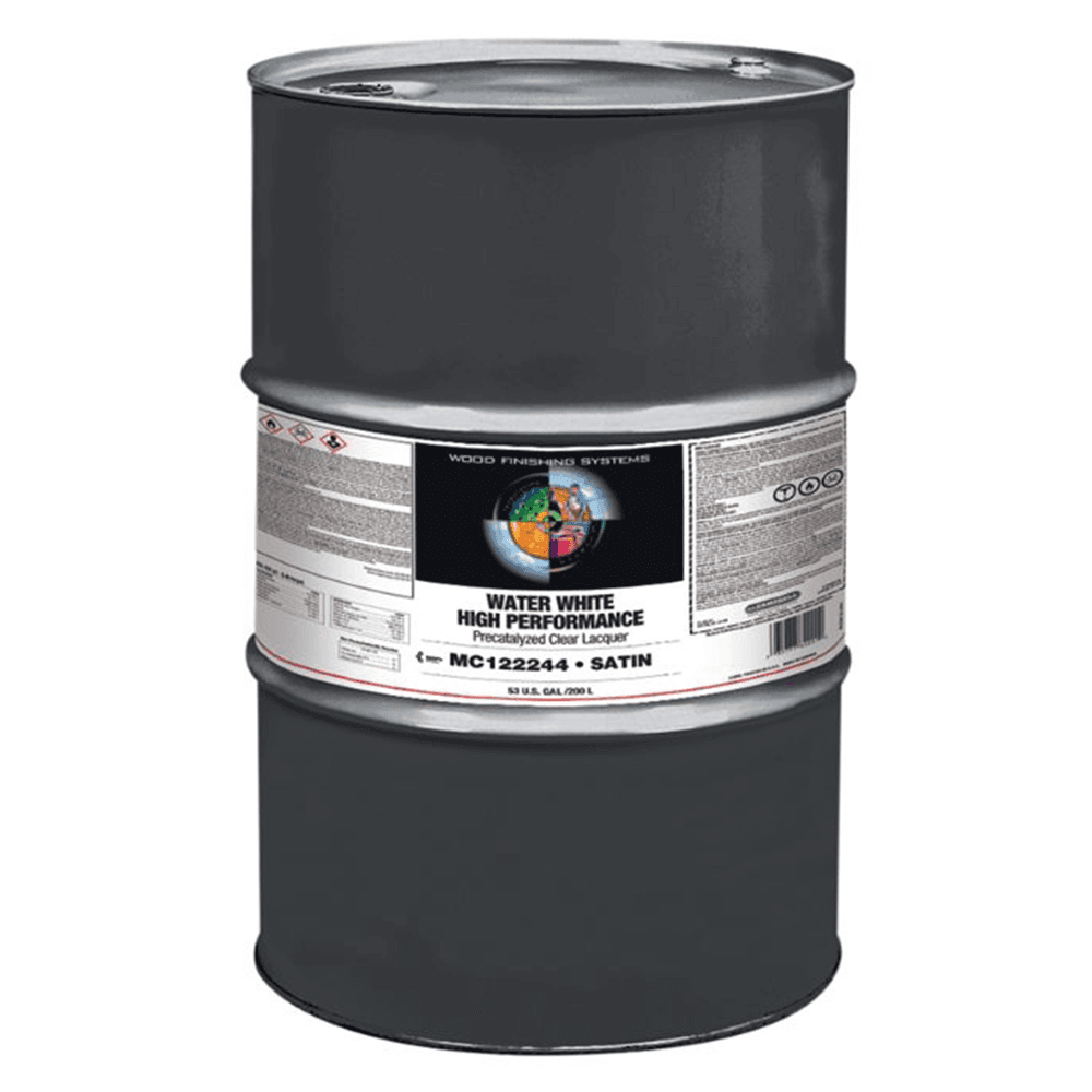 High Performance WW Pre-Catalyzed Clear Lacquer, Satin, 53 Gallon Drum