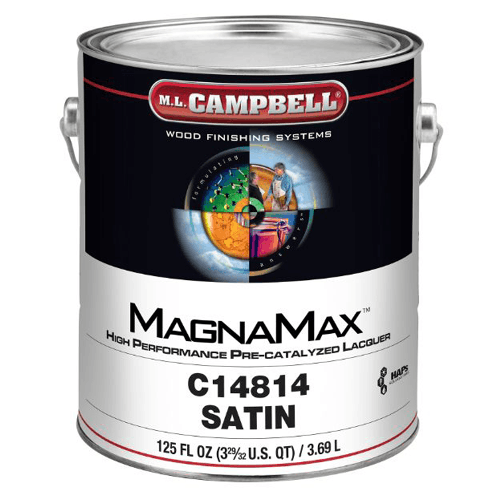 MagnaMax® High Performance Pre-Catalyzed Clear Lacquer, Satin, 1 Gallon