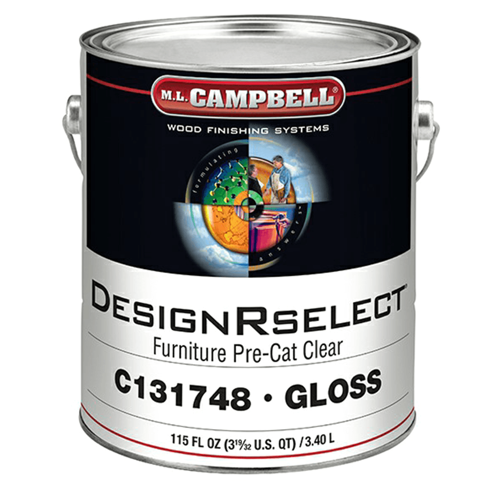 DesignRselect® Furniture Pre-Catalyzed Clear Lacquer, Gloss, 1 Gallon