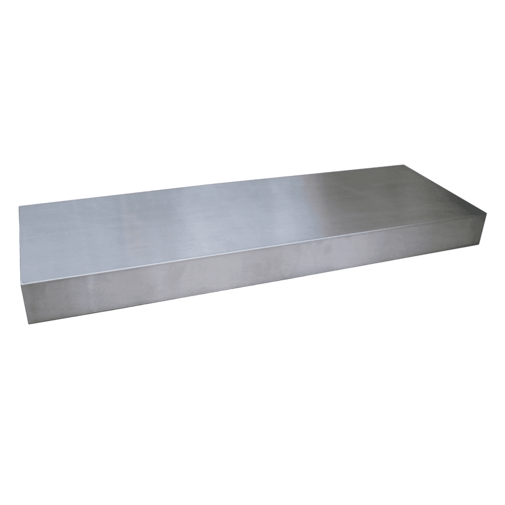 2-1/2" x 10" x 24" Floating Shelf, Stainless Steel