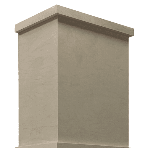 30" Modern Tapered Hood Chimney, Rift White Oak