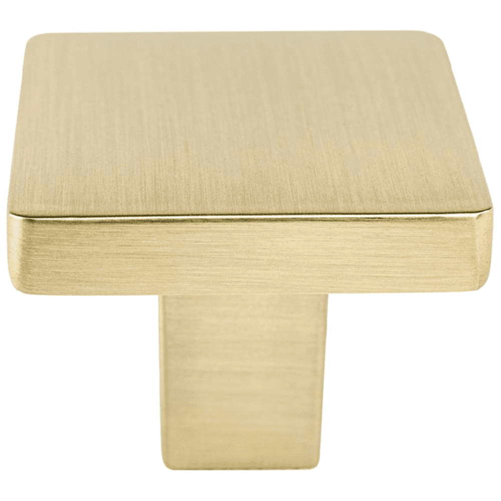 1-1/8" Square Knob, Satin Champagne