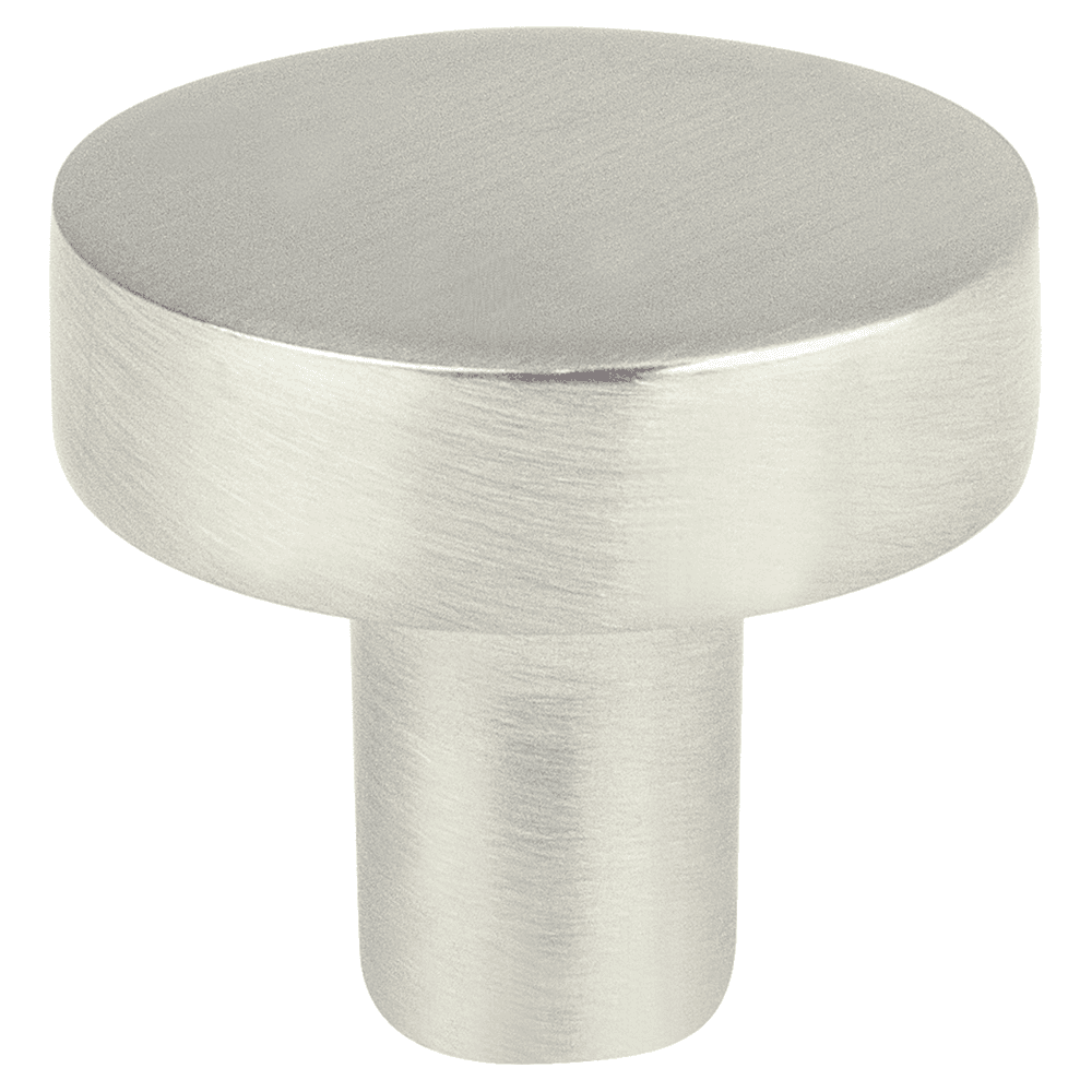 1" Transitions 2.0 Round Knob, Satin Nickel
