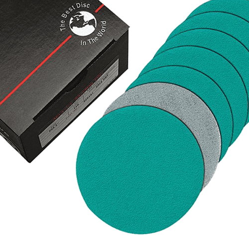5" PSA 150 Grit Q711T No Holes Sanding Disc, Aluminum Oxide on Film