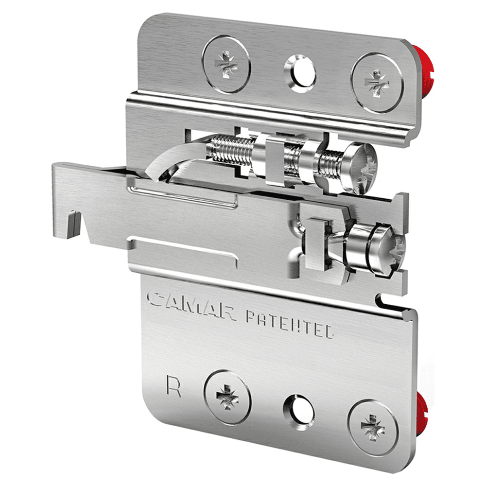807 Base Cabinet Hanging Bracket with Pozi Drive, Right Hand, Steel (100/Box)