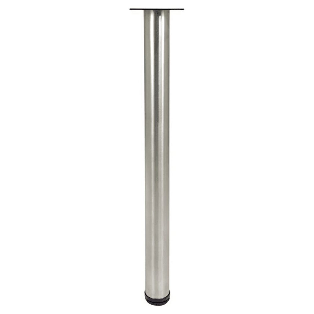 2-3/8" Diameter x 28" High Rockwell Single Table Leg, Stainless Steel