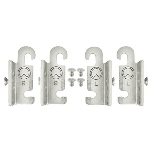 3/4" 4PIL Steel Pilaster System, Bright