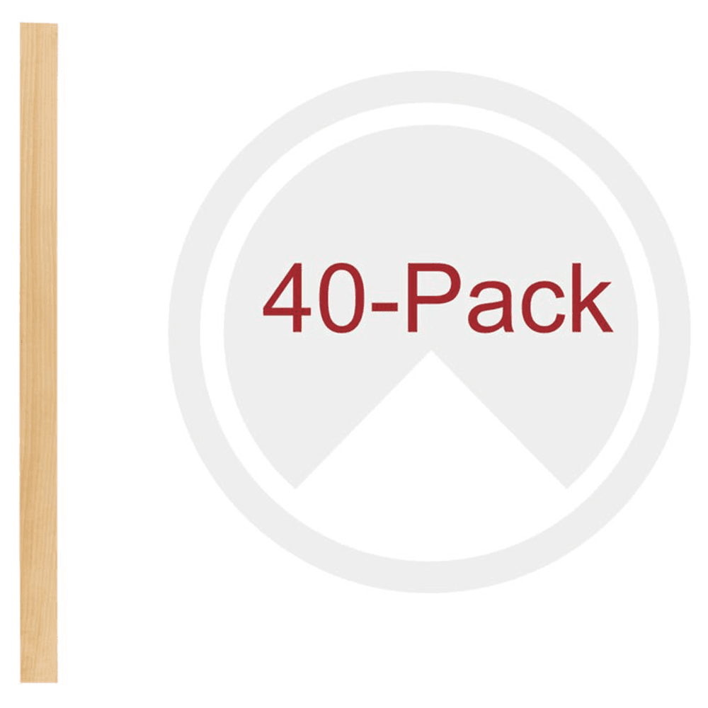 19-5/8" x 1-1/8" 4PILU Wood Pilaster System, Light Brown (40/Box)
