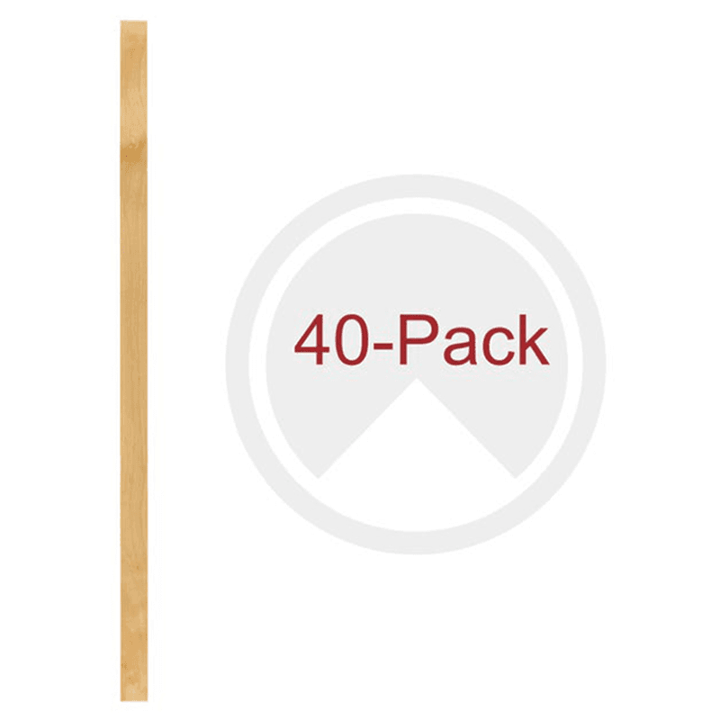 27-3/16" x 1-1/8" 4PILU Wood Pilaster System, Light Brown (40/Box)