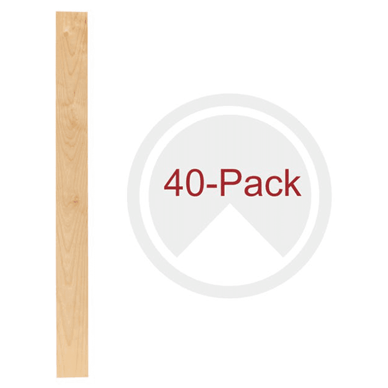 27-3/16" x 2-3/8" 4PILU Wood Pilaster System, Light Brown (40/Box)