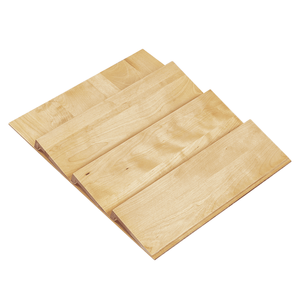 16" 3-Tier Wood Spice Drawer Insert, Maple