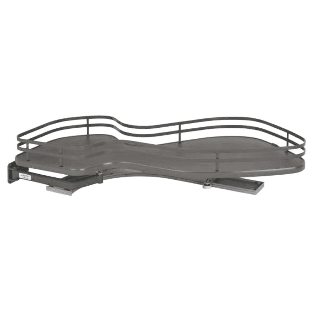1-Tier Left-Hand Contemporary Organizer for 15" Cabinet Opening, Orion Gray