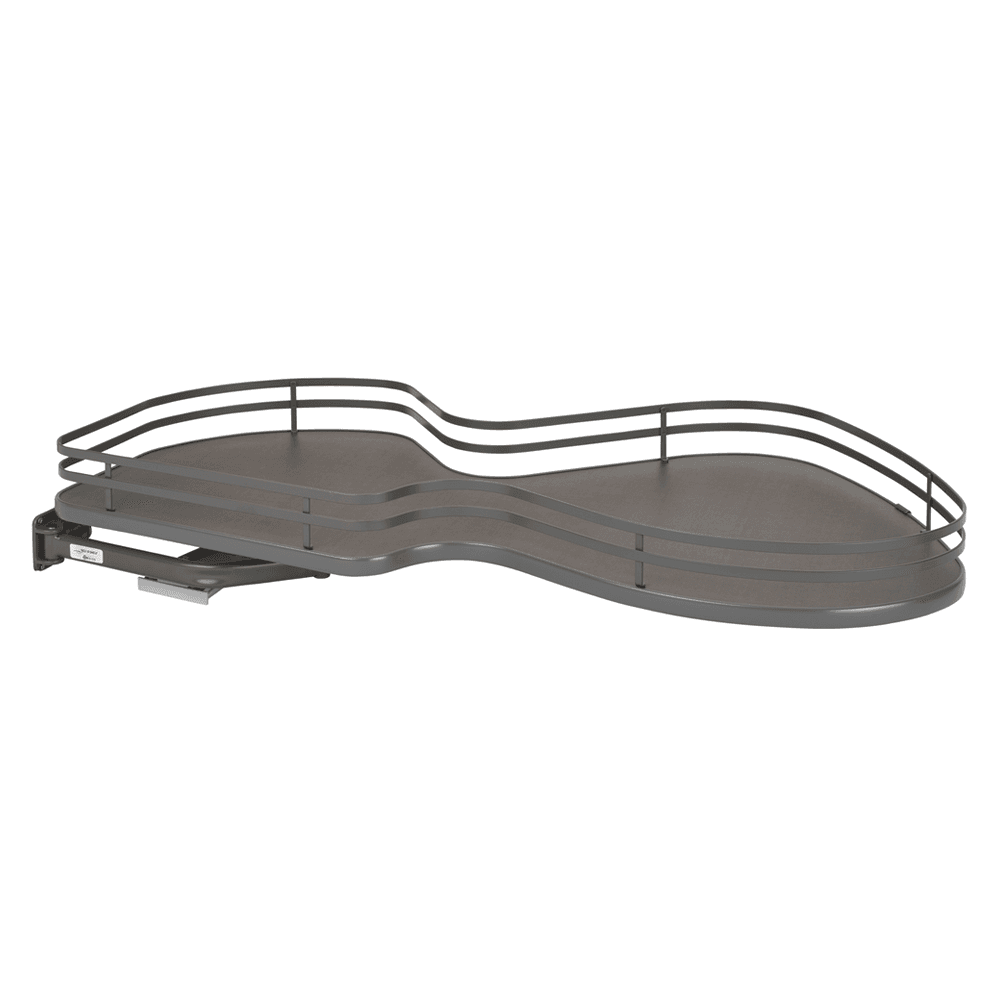 1-Tier Left-Hand Contemporary Organizer for 21" Cabinet Opening, Orion Gray