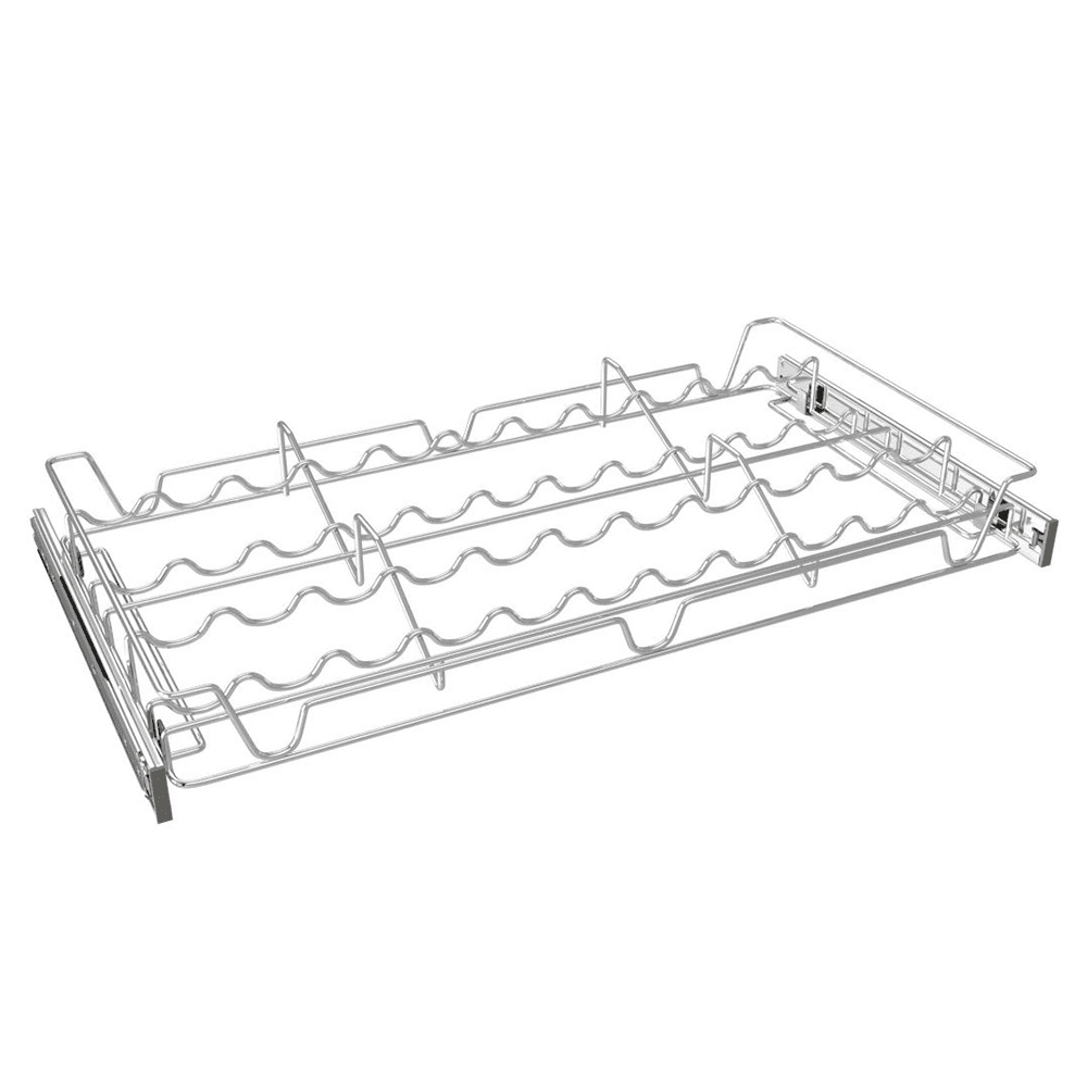 24" Sidelines Sliding Spice Rack for 14" Cabinet, Anodized