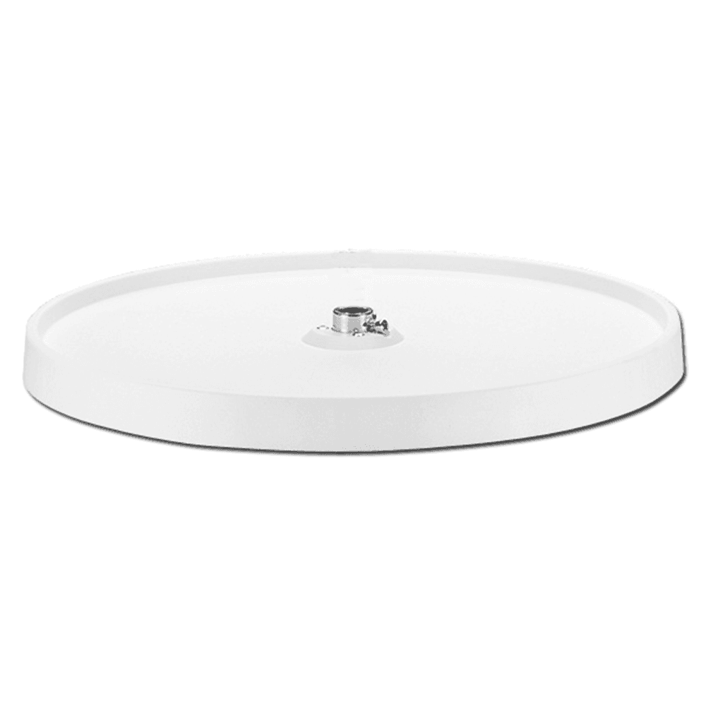 6001 28" Full-Circle 1 Tray Lazy Susan, White