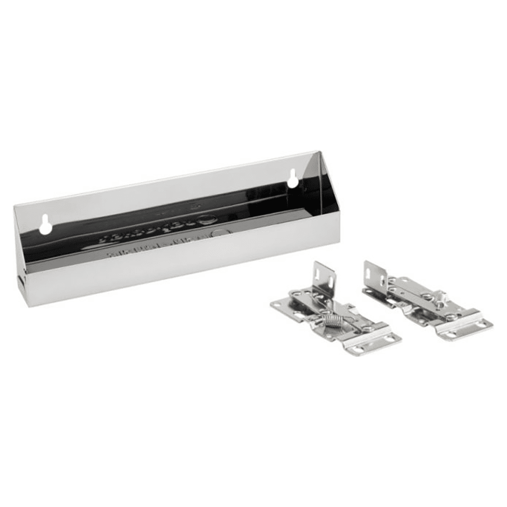 11-1/4" Slim Line Stainless Steel Sink Tip-Out Tray with Hinge
