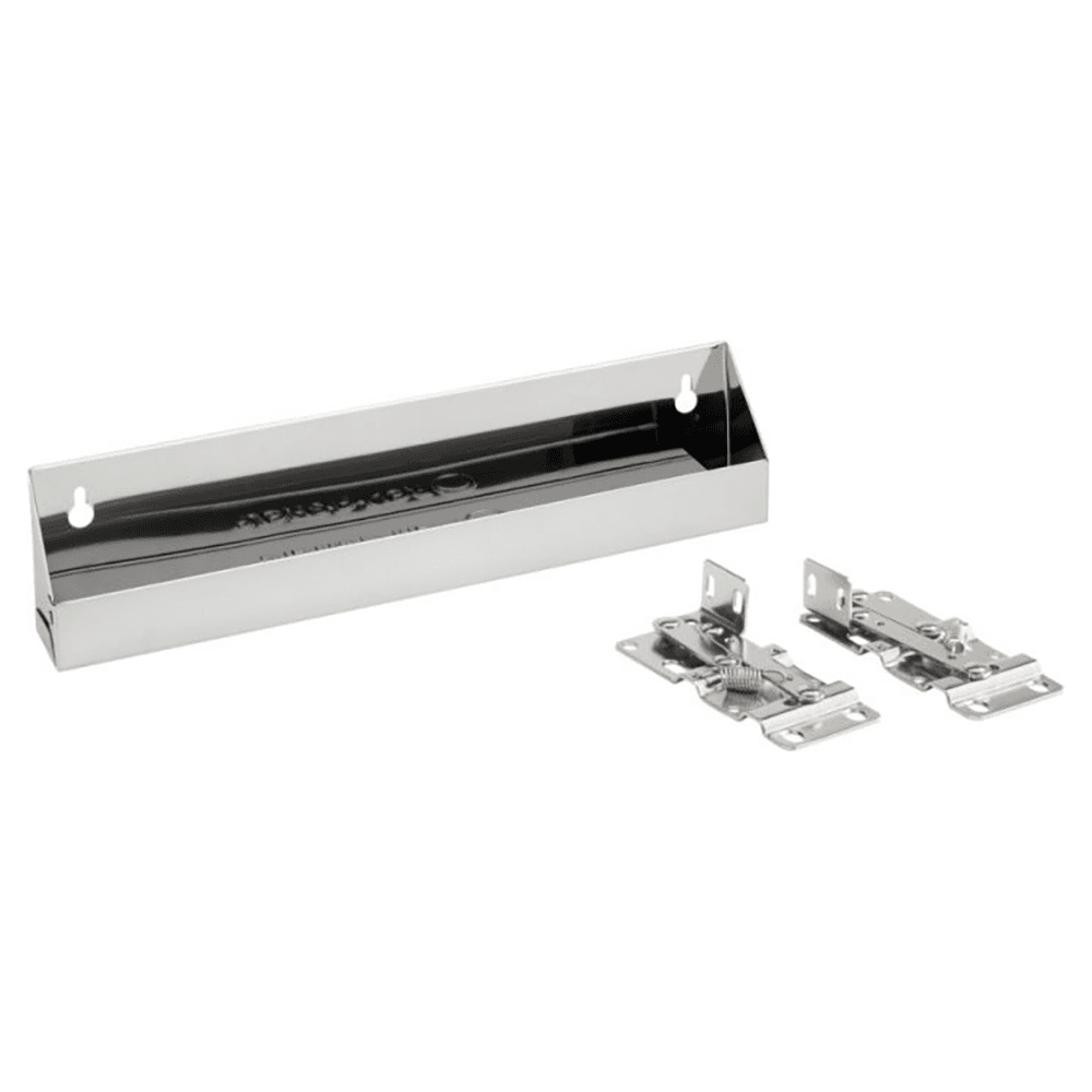 13" Slim Line Stainless Steel Sink Tip-Out Tray with Hinge
