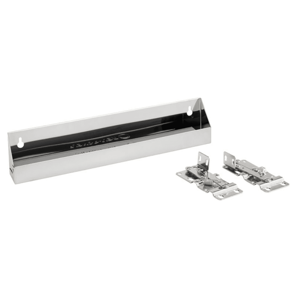 14-1/4" Slim Line Stainless Steel Sink Tip-Out Tray with Hinge