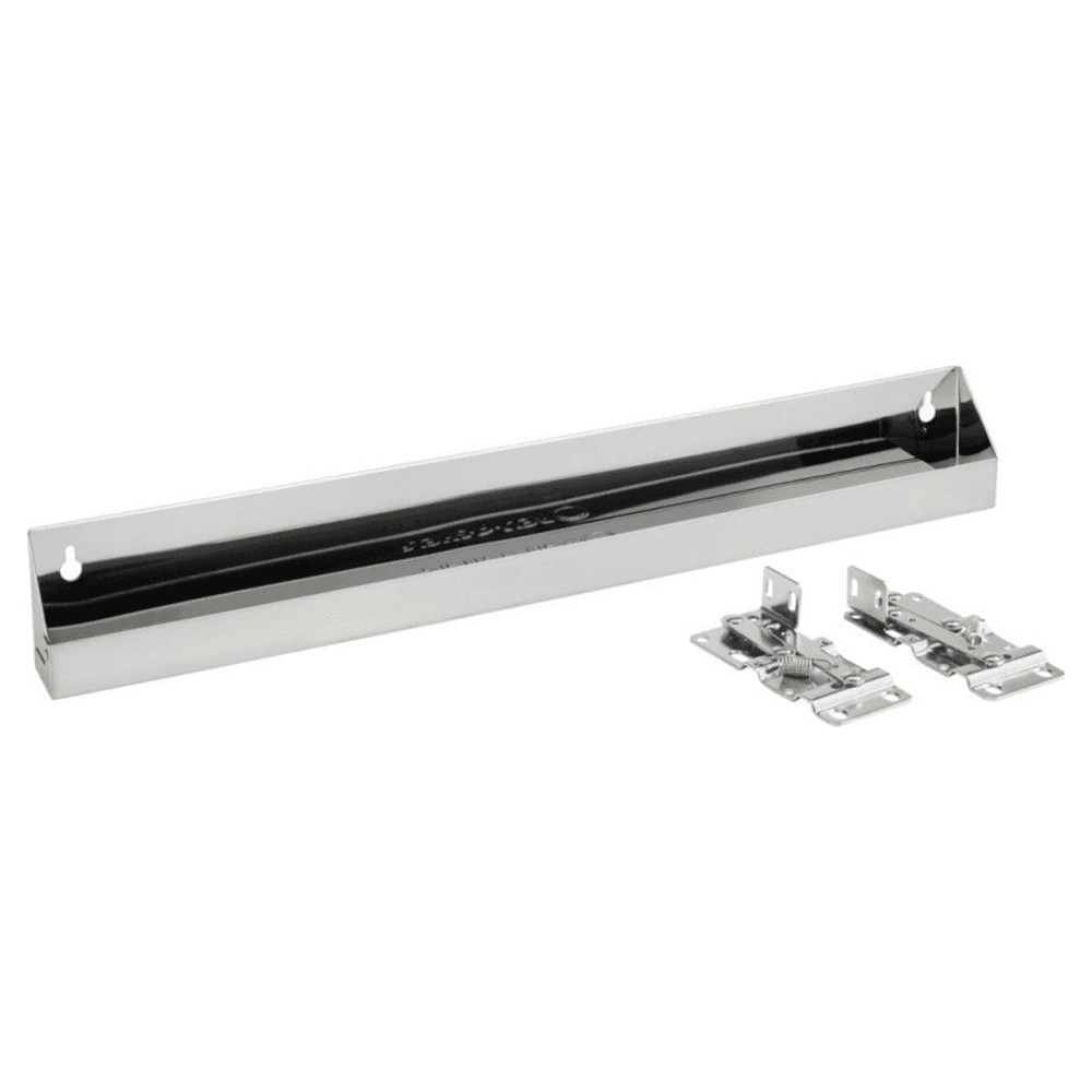 22" Slim Line Stainless Steel Sink Tip-Out Tray with Hinge