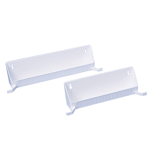 14" Tab Stop Sink Front Trays, White