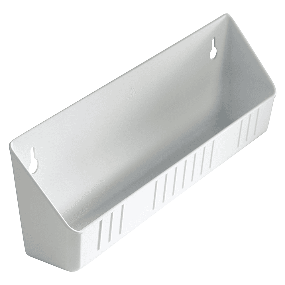 11" White Standard Sink Front Tip-Out Tray (Tray Only)
