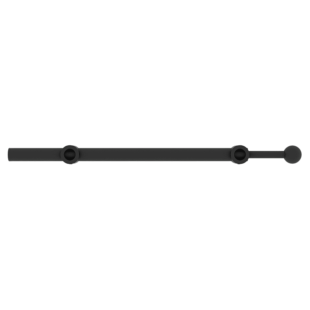13-7/8" - 21-7/8" Sliding Valet Rod, Matte Black