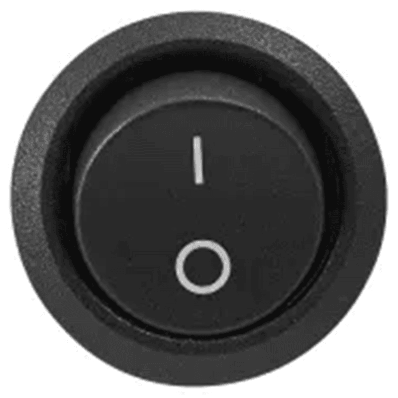 120V Rocker Switch, 39", Black